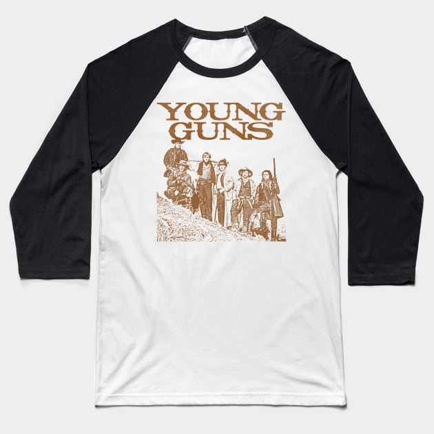 YOUNG GUNS Baseball T-Shirt by darklordpug